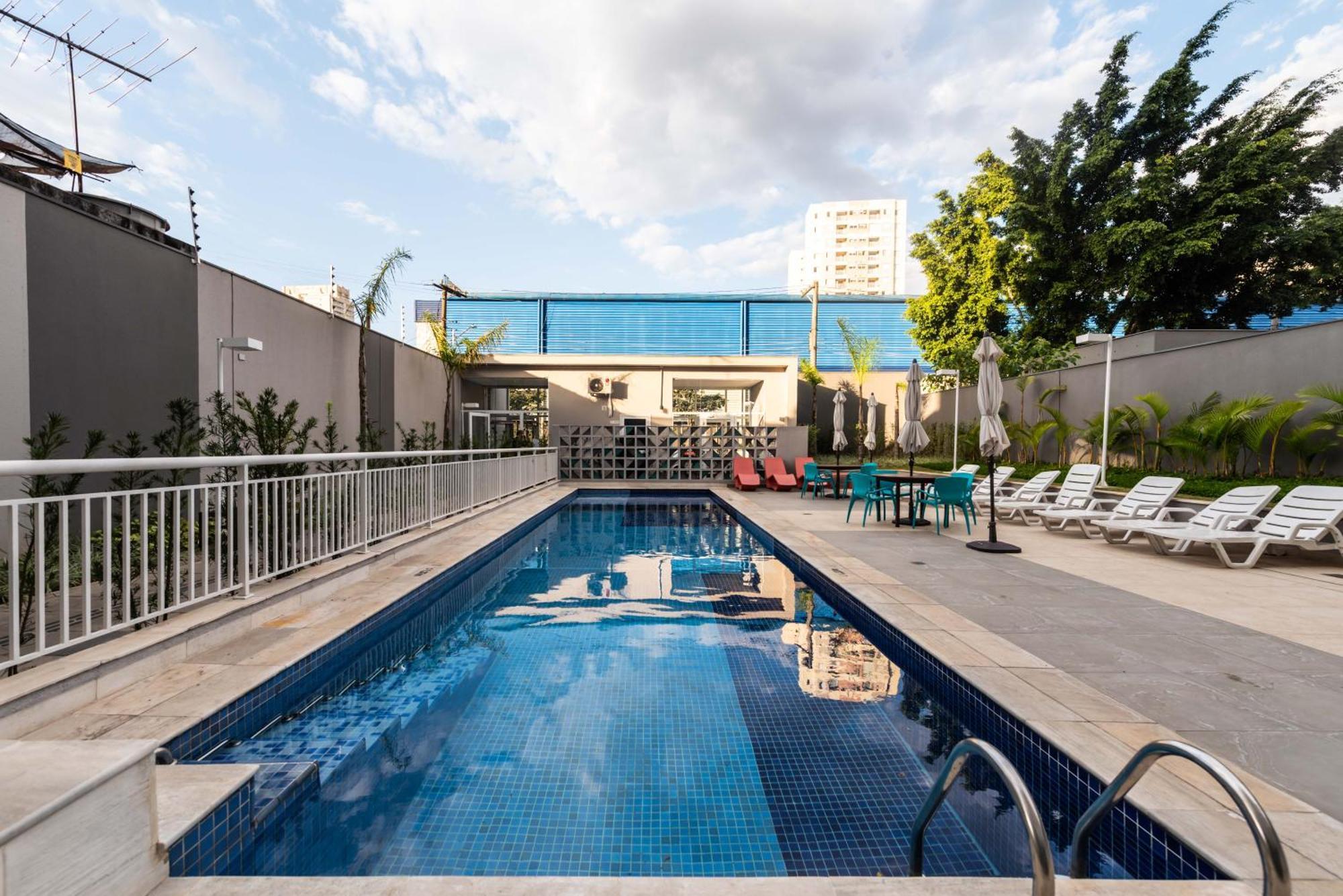 1604 - Apto Com Piscina Prox Bras E Centro 公寓 圣保罗